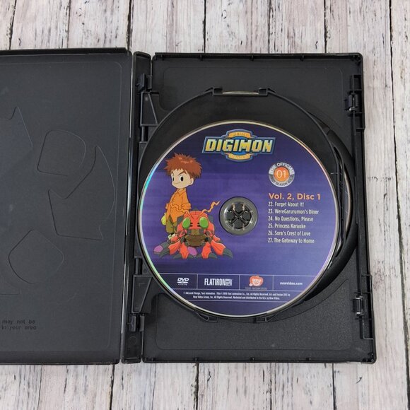 Digimon Digital Monsters The Official 1st Season Vol 2 Anime DVD Set - Picture 3 of 5